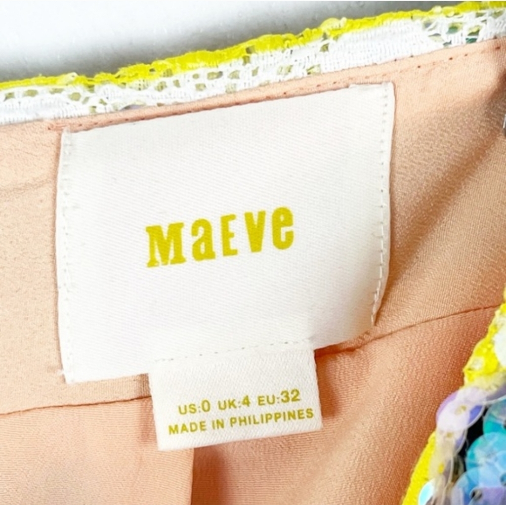 Anthropologie Maeve Vibrant Sequin Pencil Skirt - Picture 3 of 4